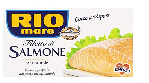 6x Rio Mare Filetto di Salmone cotto a vapore al naturale Gedämpftes Lachsfilet 150g reich an Omega 3 von Rio Mare