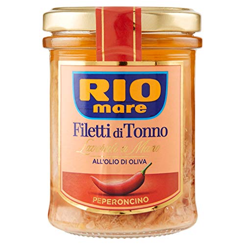 Rio Mare Filetti di Tonno con Peperoncino würzige Thunfischfilets handgemacht 180g von Rio Mare