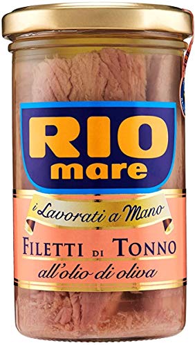 Rio Mare Filetti di Tonno in Olio di oliva Thunfischfilets in Olivenöl handgemacht 250g von Rio Mare