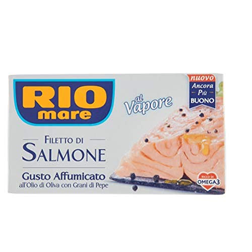Rio Mare Salmone Affumicato Lachsfilet In Olivenöl mit Pfeffer geräuchert 125g von Rio Mare