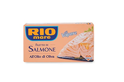 Rio Mare filetto di Salmone cotto a vapore gedämpft Lachsfilet Olivenöl 125g Rio Mare filetto di Salmone cotto a vapore gedämpft Lachsfilet Olivenöl 125g von Rio Mare