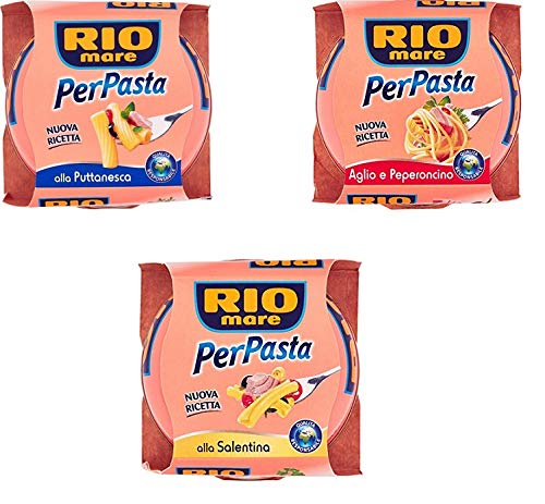 TESTPAKET Rio Mare Per Pasta Thunfisch in Olivenöl gewürz für pasta ( 3 x 160g ) von Rio Mare