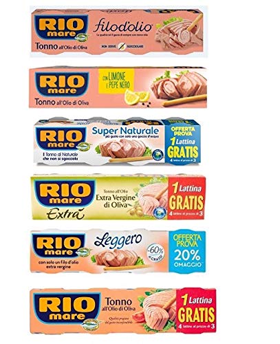 Testpaket Rio Mare Tonno Thunfisch in Dosen aus Italien Konserven 24 Dosen von Rio Mare