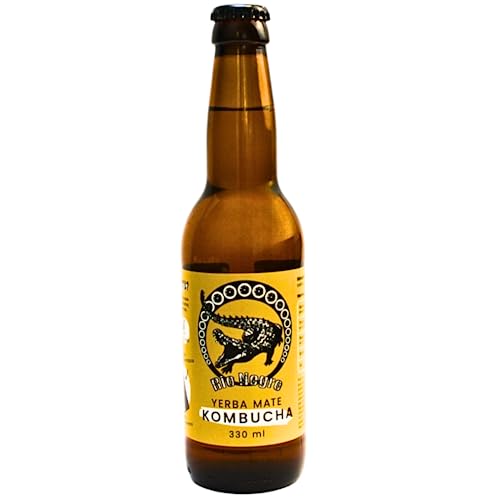 Rio Negro fermentierter Kombucha-Tee auf Yerba Mate-Tee Basis - 6x330ml - Zitronengeschmack, unpasteurisiert von GREAT BRITISH TRADING LIMITED