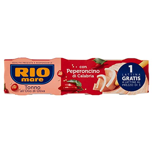 Rio Mare Thunfisch in Olivenöl mit Chili, 4 x 80g von Rio mare
