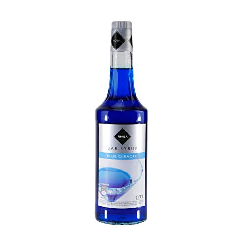 Rioba Blue Curacao Bar-Syrup von bobalife Bubble tea in the making