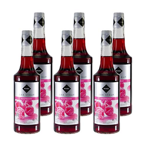 Rioba Rapsberry (Himbeer) Bar-Syrup (6 x 0,7L) von Rioba