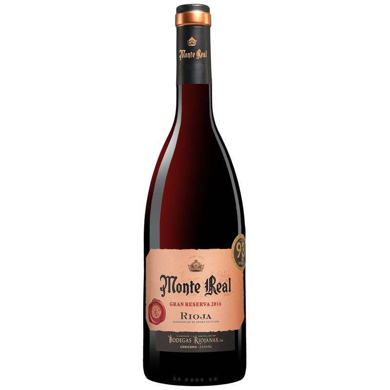 Monte Real Gran Reserva 2016  0.75L 14% Vol. Rotwein Trocken aus Spanien von Riojanas