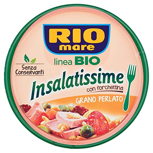 Rio mare Insalatissime linea Bio Grano Perlato Perlweizen mit Oliven, Kirschtomaten und Bio-EVO-Öl 220 g von Rio Mare