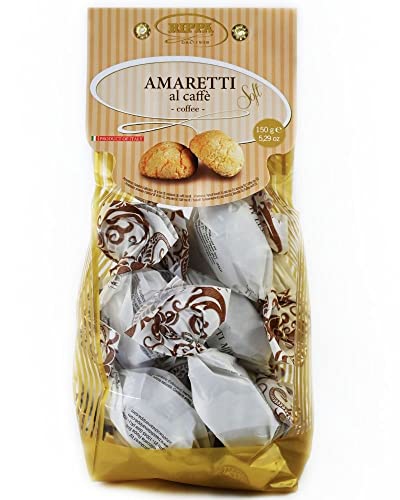 Pasticceria Rippa Coffee Amaretti Al Caffe Mandel italienische Kekse Geschenktüte 150 g Pasticceria Rippa Coffee Amaretti Al Caffe Mandel italienische Kekse Geschenktüte 150 g von Rippa
