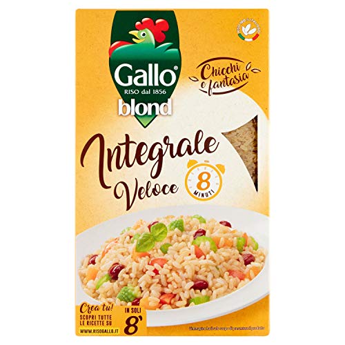 Gallo – Blond – Integrale Bohnen- und Geschmacksrichtungen – 3 Packungen à 1 kg [3 kg] von Riso Gallo