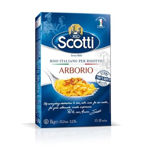 Riso Scotti Arborio Risotto Reis (10x 1kg) – 100% italienischer Reis, perfekt für Risotto von Riso Scotti