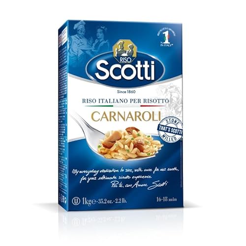 Riso Scotti Carnaroli Risotto Reis (10x 1kg) – Perfektes Al Dente, 100% italienischer Reis von Riso Scotti