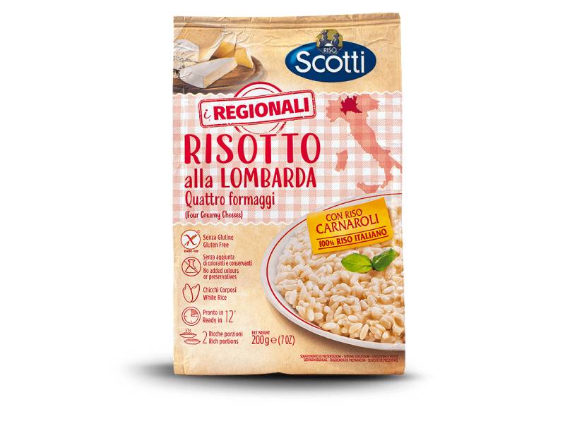 Scotti Risotto Lombarda Quattro Formaggi - Vier Käse 200 g von Riso Scotti