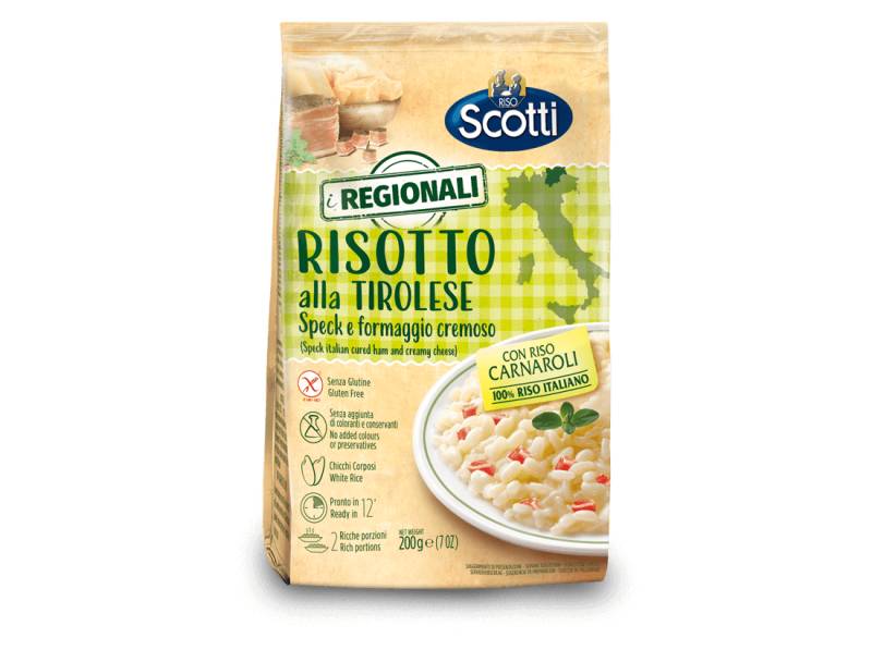 Scotti Risotto Tirolese Tiroler Art mit Speck & Käse 210 g von Riso Scotti