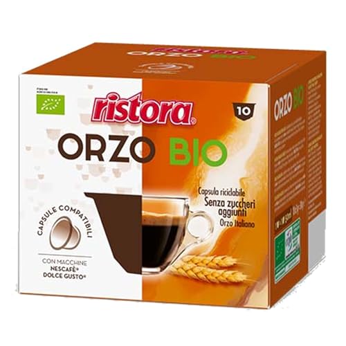 10 Kapseln kompatibel mit Dolce Gusto Ristora Bio-Gerste. von Ristora