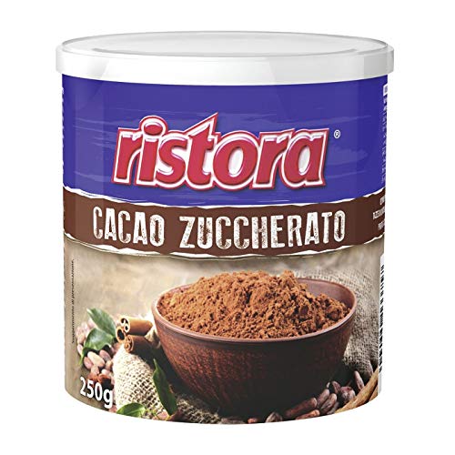 12x Ristora Cacao Zuccherato in polvere Gesüßtes Kakaopulver Gluten-frei Schokolade 250g von Ristora