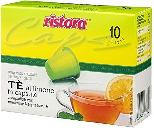 60 Kapseln TE LIMONONE THE RISTORA kompatibel mit Nespresso-Maschinen (6 x 10 Stück) von Ristora