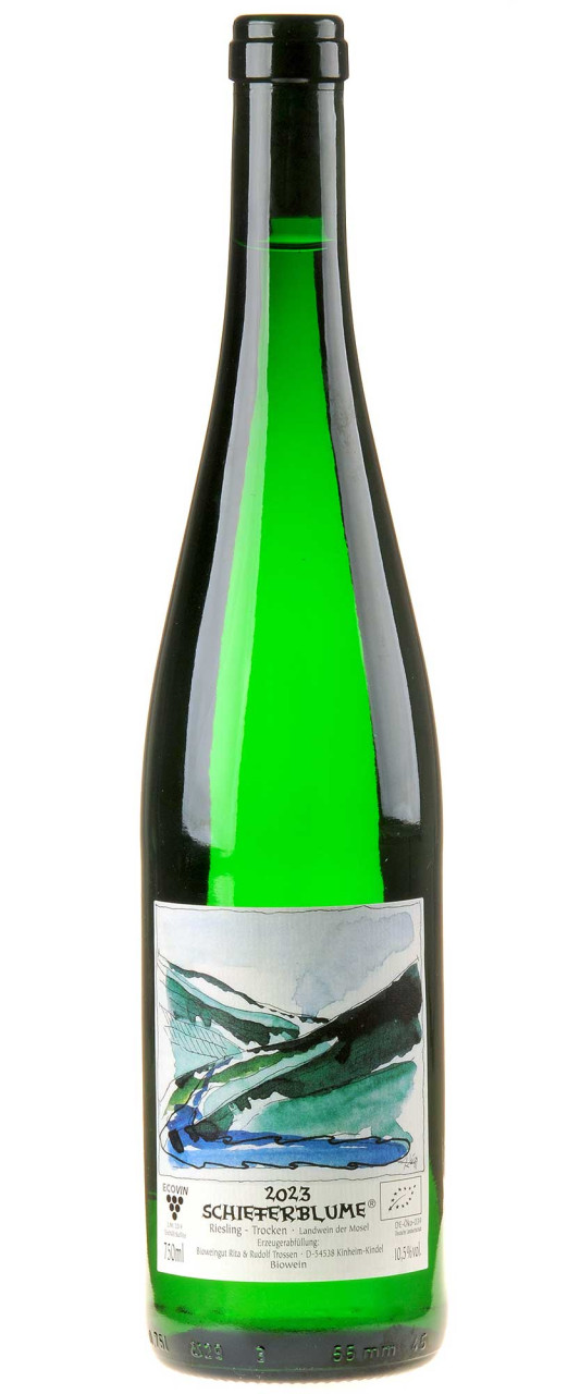 Rita & Rudolf Trossen Schieferblume Riesling trocken Bio 2023 von Rita & Rudolf Trossen