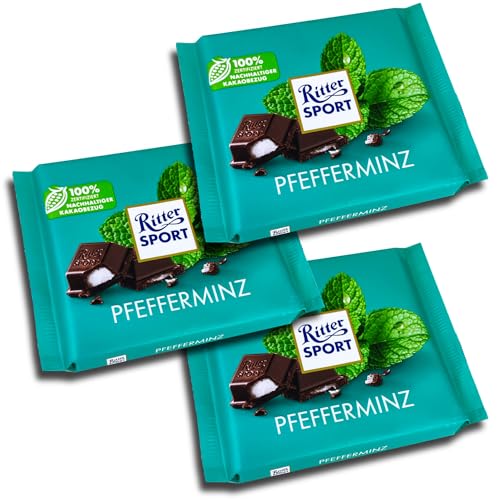 3 er Pack Ritter Sport Pfefferminz 3 x 100g von Ritter Sport