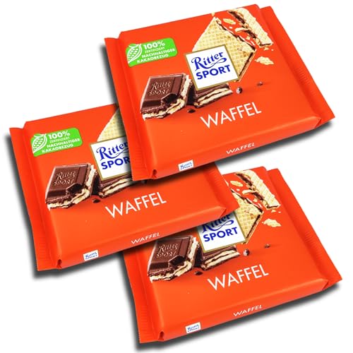 3 er Pack Ritter Sport Waffel 3 x 100g von Ritter Sport