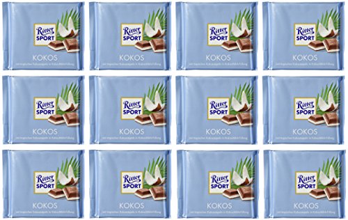 Ritter Sport Chocolate, Coconut, 3.5 Ounce (Pack of 12) by Ritter Sport [Foods] von Ritter Sport