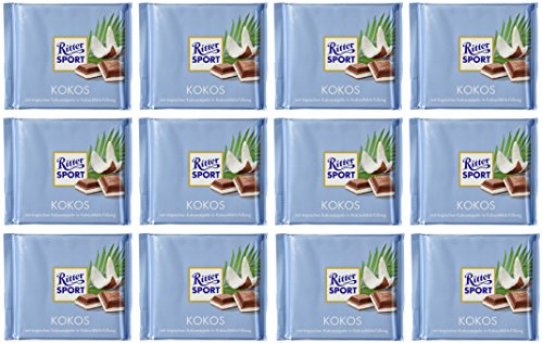 Ritter Sport Chocolate, Coconut, 3.5 Ounce (Pack of 12) by Ritter Sport [Foods] von Ritter Sport