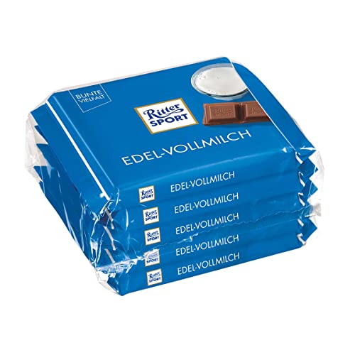 Ritter Sport Edel-Vollmilch 35% Kakao - Schokolade 5x100g Ritter Sport Edel-Vollmilch 35% Kakao - Schokolade 5x100g von Ritter Sport