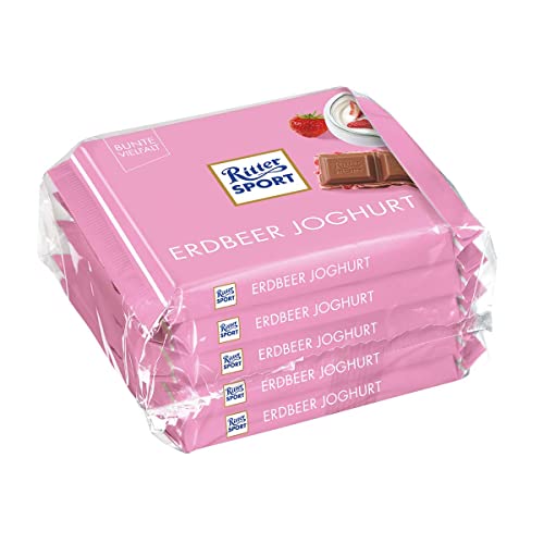 Ritter Sport Erdbeer Joghurt - Schokolade 5x100g von Ritter Sport