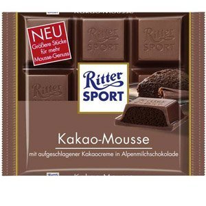 Ritter Sport Kakao-Mousse 5 x 100g. Tafel Schokolade von Yulo