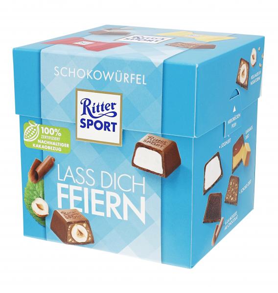 Ritter Sport Schokowürfel Lass Dich Feiern Ritter Sport Schokowürfel Lass Dich Feiern von Ritter Sport