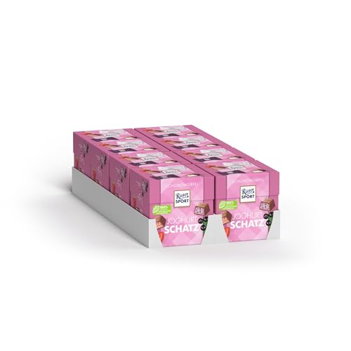 Ritter Sport Schokowürfel Joghurtschatz, Chocolate Cubes Joghurt Schatz, Erdbeer Joghurt und Johannisbeer Joghurt, geeignet für Muttertag und Vatertag, 8 Boxen mit je 176 g Ritter Sport Schokowürfel Joghurtschatz, Chocolate Cubes Joghurt Schatz, Erdbeer Joghurt und Johannisbeer Joghurt, geeignet für Muttertag und Vatertag, 8 Boxen mit je 176 g von Ritter Sport