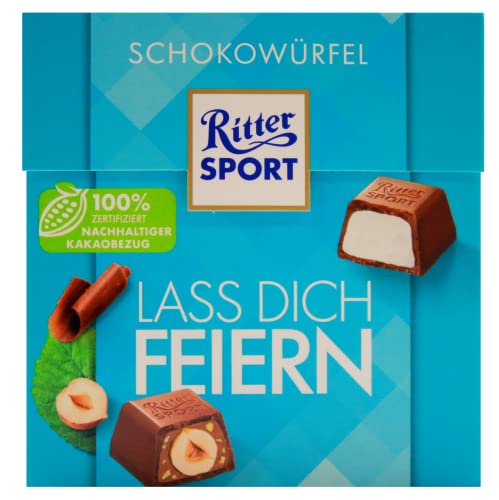 Ritter Sport Schokowürfel Lass Dich Feiern, 4er Pack (4 x 176g) von Ritter Sport