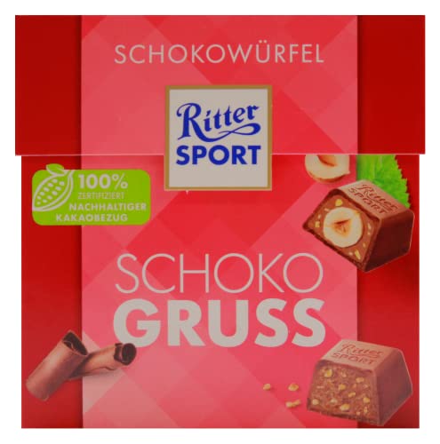 Ritter Sport Schokowürfel Schoko Gruss, 4er Pack (4 x 176g) von Ritter Sport