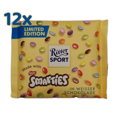 Ritter Sport - Smarties Weiss Kiste mit 12 x 100g Ritter Sport - Smarties Weiss Kiste mit 12 x 100g von Ritter Sport