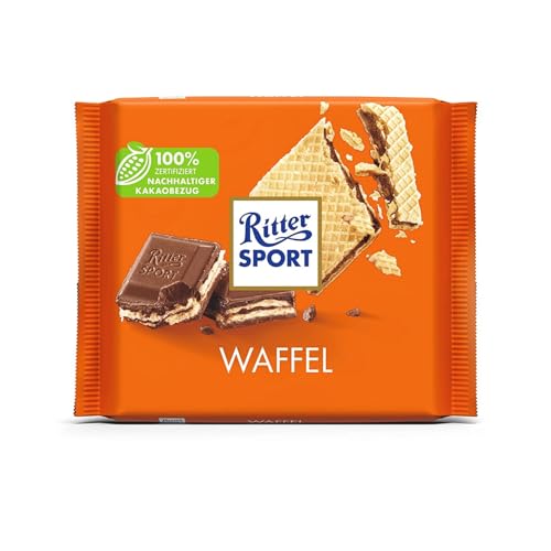 Ritter Sport Waffel Schokolade, 10er Pack (10 x 100g) von Ritter Sport