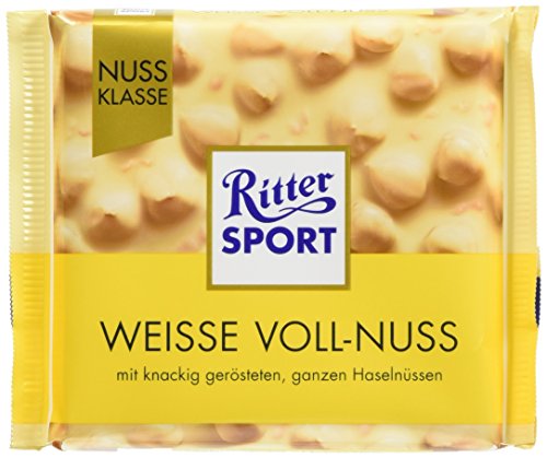 Ritter Sport weiße ganze Haselnuss 100 gr 10x | Gesamtgewicht 1000 gr Ritter Sport weiße ganze Haselnuss 100 gr 10x | Gesamtgewicht 1000 gr von Ritter Sport