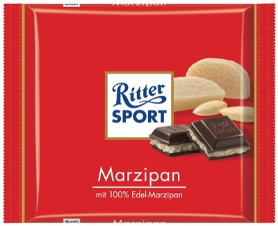 Ritter Sport 100g, Marzipan 12 x 100 g von Ritter Sport