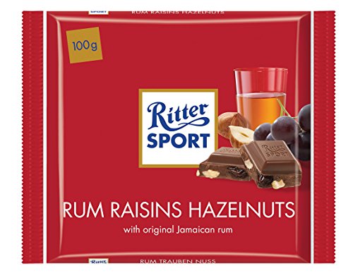 Ritter Sport 100g, Rum Traube Nuss 12 x 100 g von Ritter