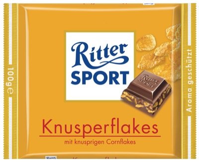 Ritter Sport 5x100g, Knusperflakes von ritter made in Germany ... in der Küche zuhause