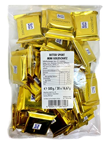 Ritter Sport Mini Goldschatz 30 Stk. x 16,67g = 500g Beutel von Ritter Sport