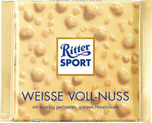 Ritter Sport weisse Voll-Nuss, 10er Pack (10 x 100 g) von Ritter Sport