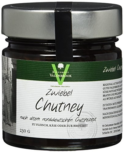 Rittergut Valenbrook Hausgemachtes Zwiebel Chutney-für Fleisch, Käse und zur Brotzeit, 2er Pack (2 x 230 g) von ODIPPO