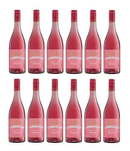 12x 0,75l - Cantina Riunite - Lambrusco Rosato - Emilia I.G.P. - Emilia Romagna - Italien -Rosé-Perlwein süß von Riunite