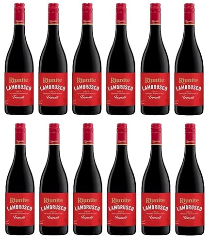 12x 0,75l - Cantina Riunite - Lambrusco Rosso - Emilia I.G.P. - Emilia Romagna - Italien - roter Perlwein süß 12x 0,75l - Cantina Riunite - Lambrusco Rosso - Emilia I.G.P. - Emilia Romagna - Italien - roter Perlwein süß von Riunite