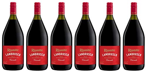 6x 1,5l - Cantina Riunite - Lambrusco Rosso - MAGNUM - Emilia I.G.P. - Emilia Romagna - Italien - roter Perlwein süß von Riunite