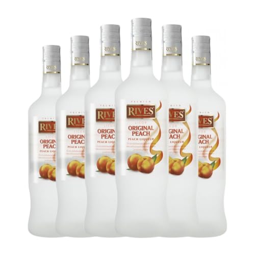 Liköre Rives Melocotón 70 cl (Schachtel mit 6 Flaschen von 70 cl)
