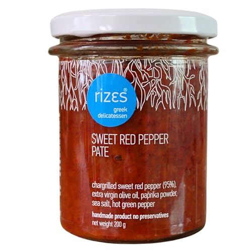Rizes Greek Delicatessen Süße Rote Paprika Paste, 200 g Rizes Greek Delicatessen Süße Rote Paprika Paste, 200 g von Rizes Greek Delicatessen