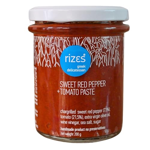Rizes Greek Delicatessen Süße Rote Paprika- und Tomatenpaste, 200 g Rizes Greek Delicatessen Süße Rote Paprika- und Tomatenpaste, 200 g von Rizes Greek Delicatessen