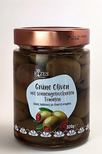 Rizes Grüne Oliven mit sonnengetrockneten Tomaten von Rizes